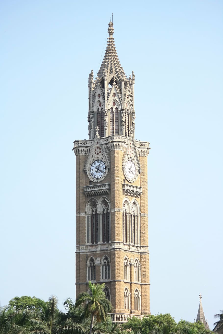 mumbai, clock, tower, architecture, city, monument, building HD wallpaper