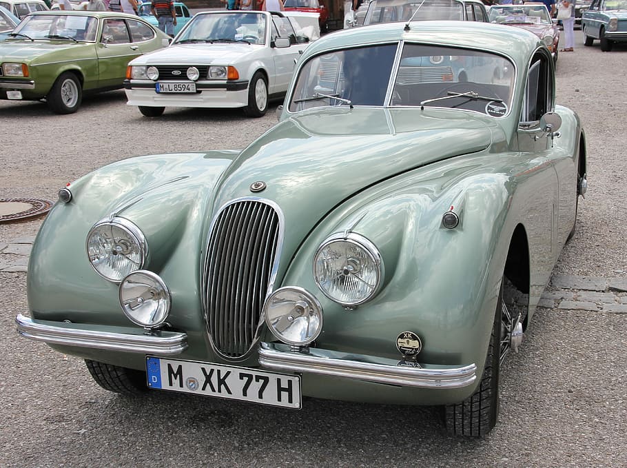 auto, vehicle, classic, chrome, transport system, spotlight HD wallpaper