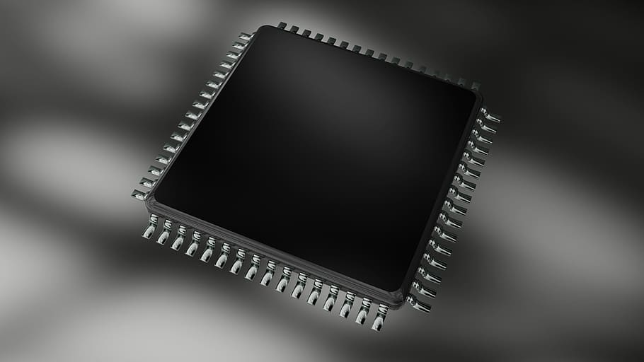cpu, electronics, processor, chip, background, microprocessor, HD wallpaper