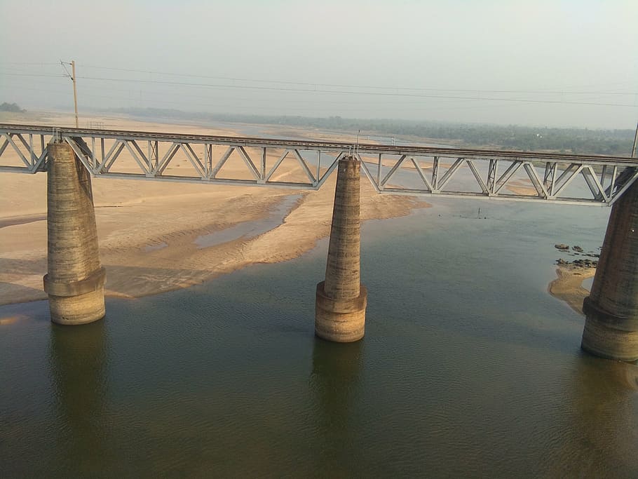 water, bridge, view, bridge - Man Made Structure, river, highway HD wallpaper