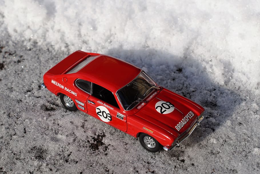 Model Car, Auto, Ford, Oldtimer, vehicles, capri, racing car HD wallpaper