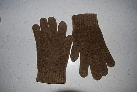 glove, gloves, wool, hand, mitten, knit, pair, human hand, human body part HD wallpaper