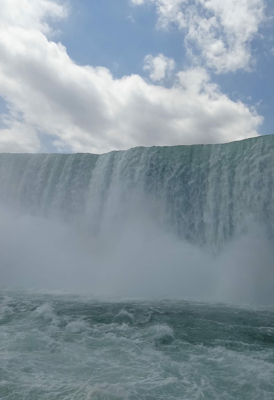 Waterfall, Niagara, Canda, waterfalls, usa, united states, niagara waterfalls, HD wallpaper