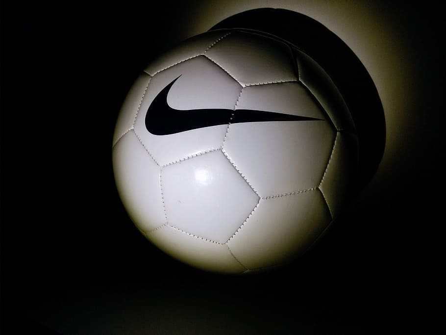 HD wallpaper football nike white night dark sport sports equipment Wallpaper Flare