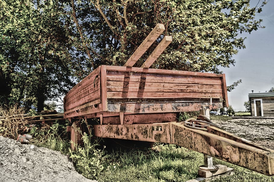 Cart, Work, Countryside, abandoned, no people, transportation HD wallpaper