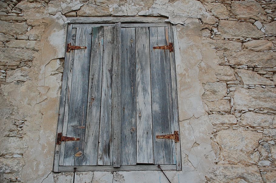 Window, Old, Cyprus, Facade, natural stone, damaged, built structure HD wallpaper