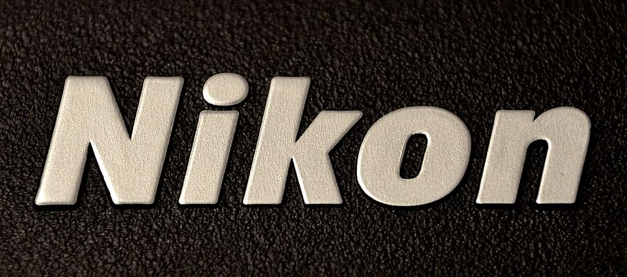 nikon, logo, foto, text, communication, western script, close-up, HD wallpaper