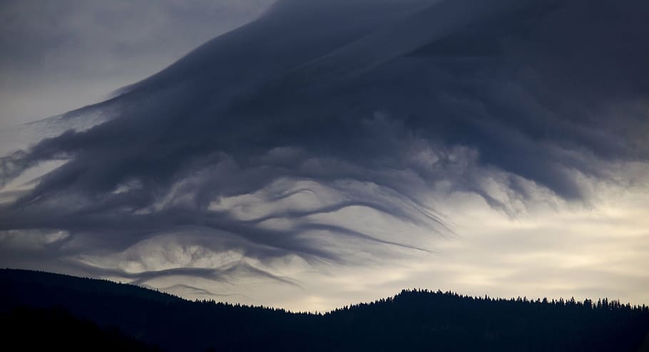 photo of cloud formation, clouds, sky, heaven, weather, nature HD wallpaper