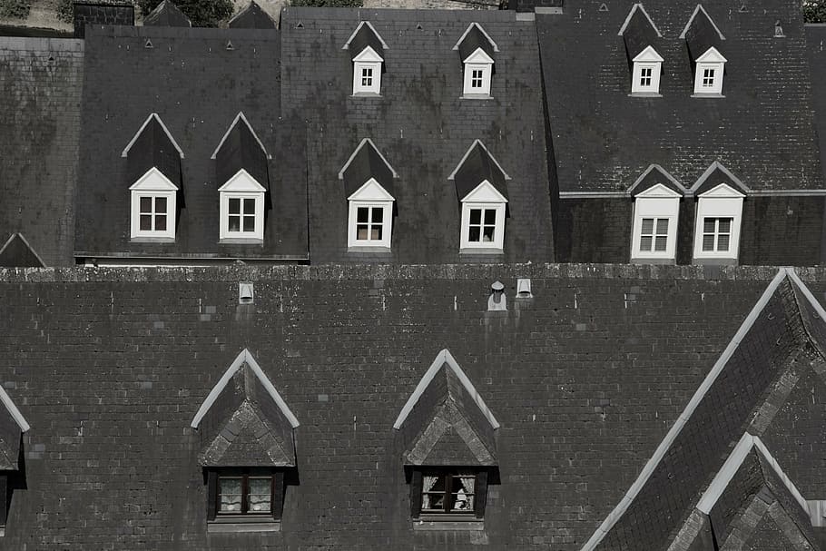 roofs, houses, window, built structure, architecture, building exterior HD wallpaper