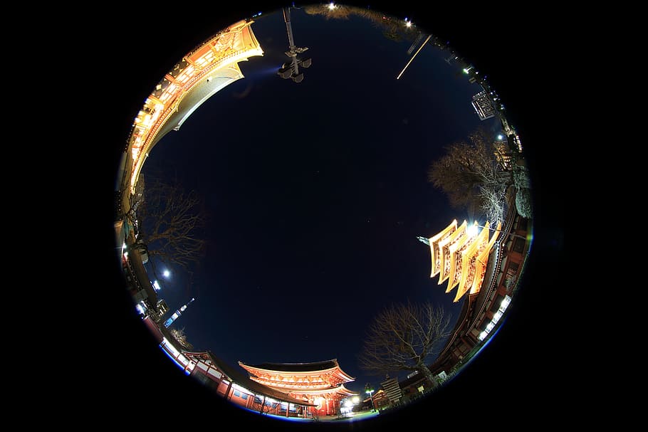 round, circle, china, temple, architecture, building, establishment HD wallpaper
