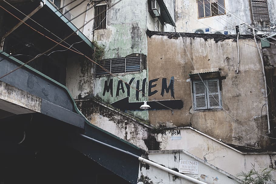 brown concrete house, abandoned, architecture, broken, building HD wallpaper