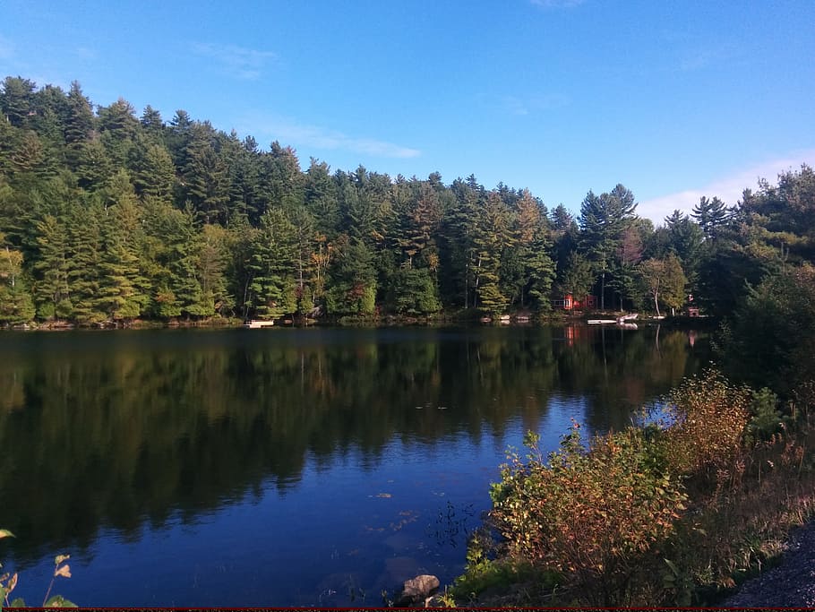lake, water reflection, tranquil, autumn, serene, outdoor, peaceful HD wallpaper