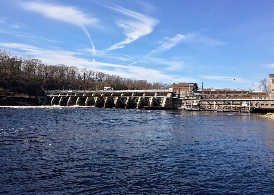 dam, river, hydroelectric, power, water, bridge - Man Made Structure HD wallpaper