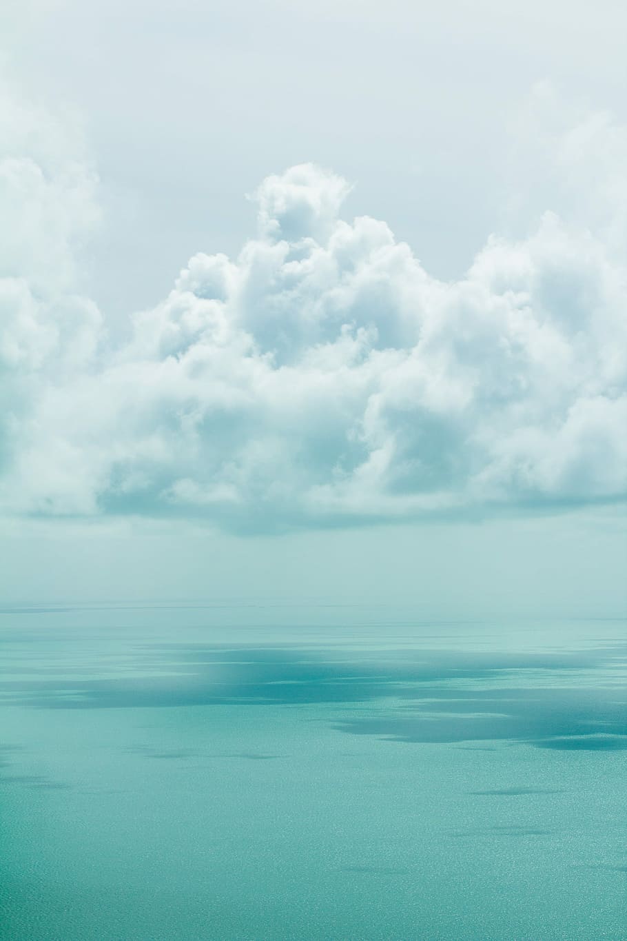 white clouds, white clouds over blue ocean, sea, caribbean, cloud - sky HD wallpaper