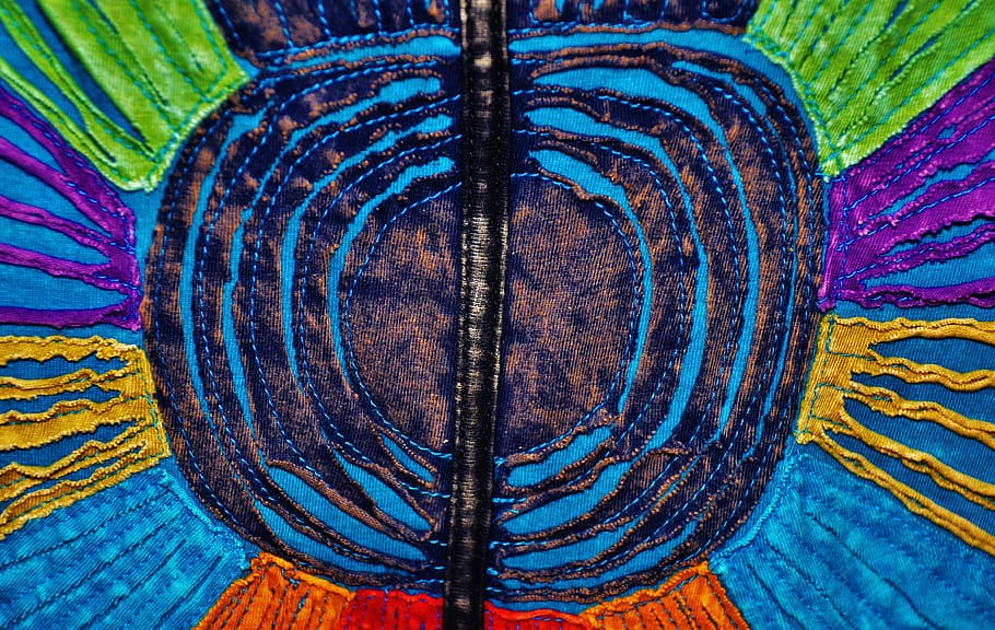 art, fabric, backgrounds, desinger, homemade, pattern, multi colored HD wallpaper