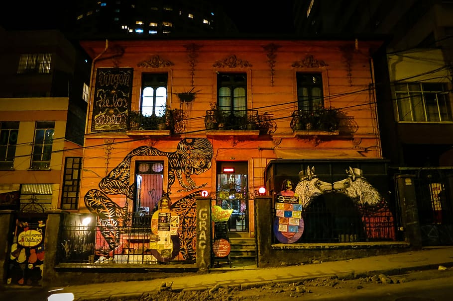building in la paz, bolivia, graffiti, mural, art, spray paint, HD wallpaper