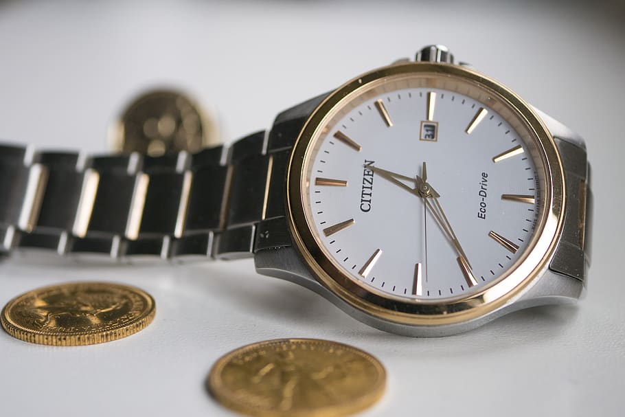 clock, wrist watch, minute, time, finance, business, indoors, HD wallpaper