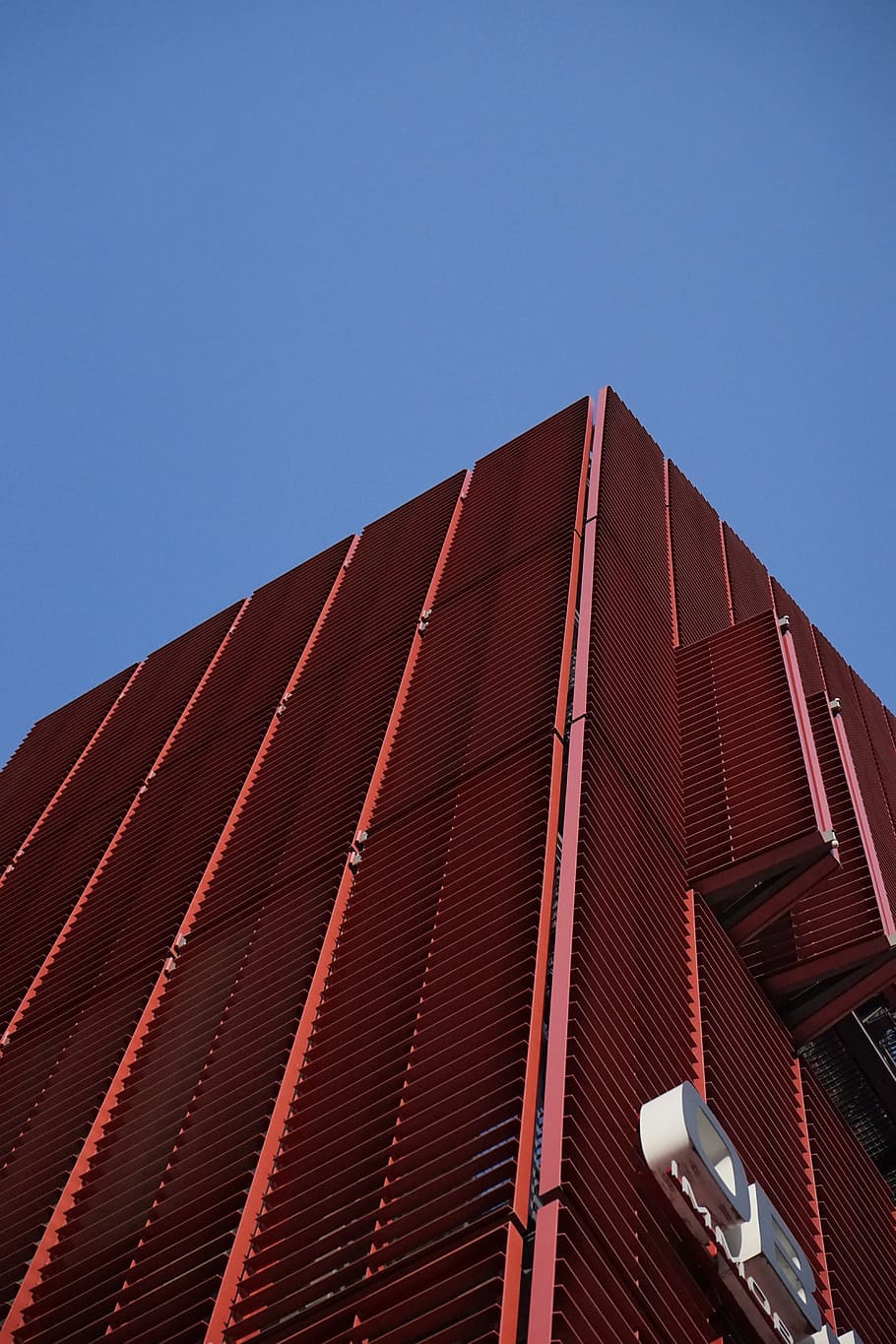 Home, Building, Architecture, Facade, red, ulm, new center HD wallpaper