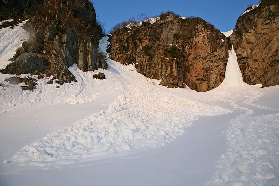 waterfall, avalanche, volcano, cascade, threshold, spillway HD wallpaper