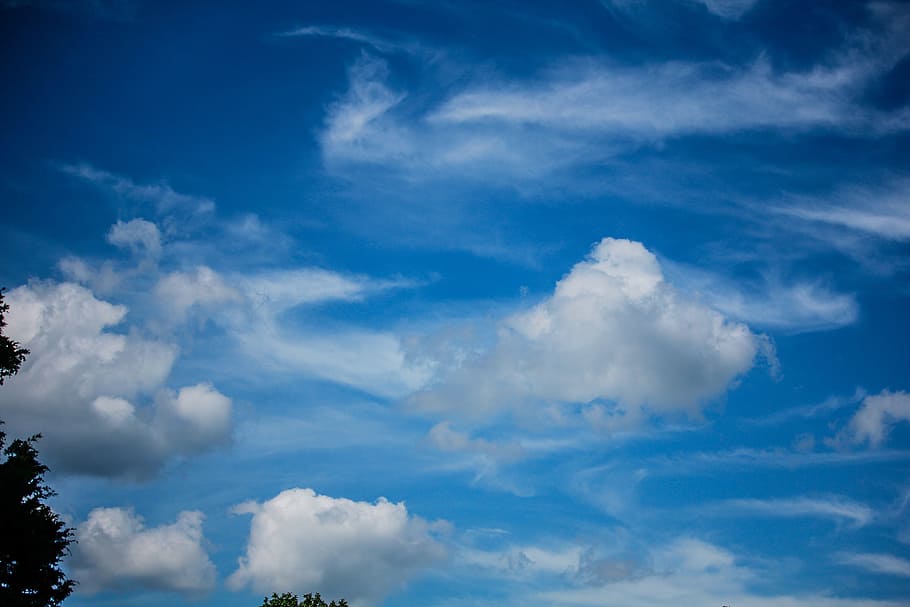 clouds, blue clouds, beautiful, sky, nature, cloud - sky, beauty in nature HD wallpaper