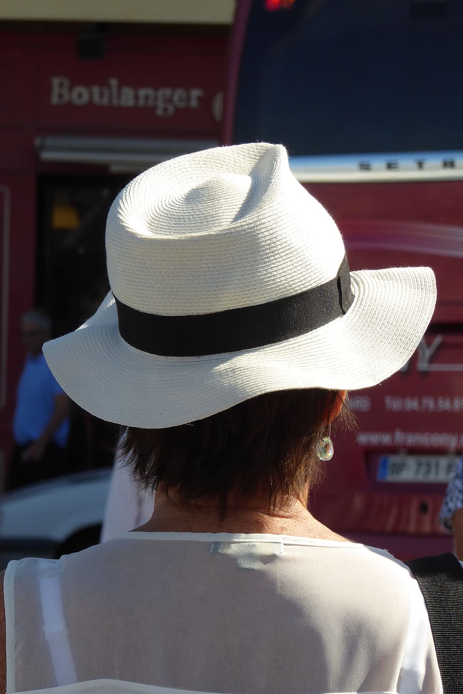 Woman, Hat, Go Back, Sete, south of france, color, rear view HD wallpaper