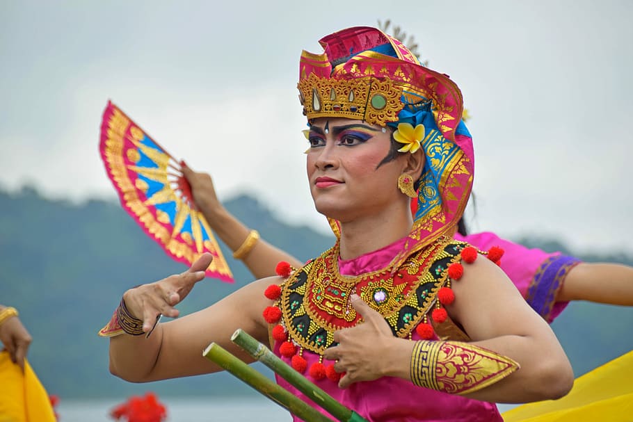 Bali, Indonesia, Travel, Temple, temple dancer, dancers, tradition, HD wallpaper