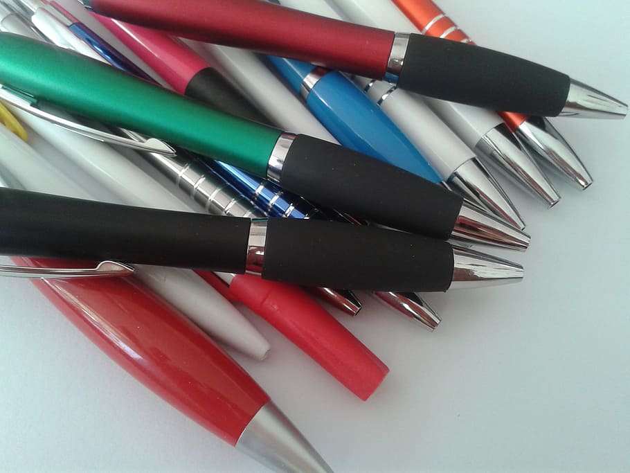 pens, colors, to write, take notes, school, lessons, still life HD wallpaper