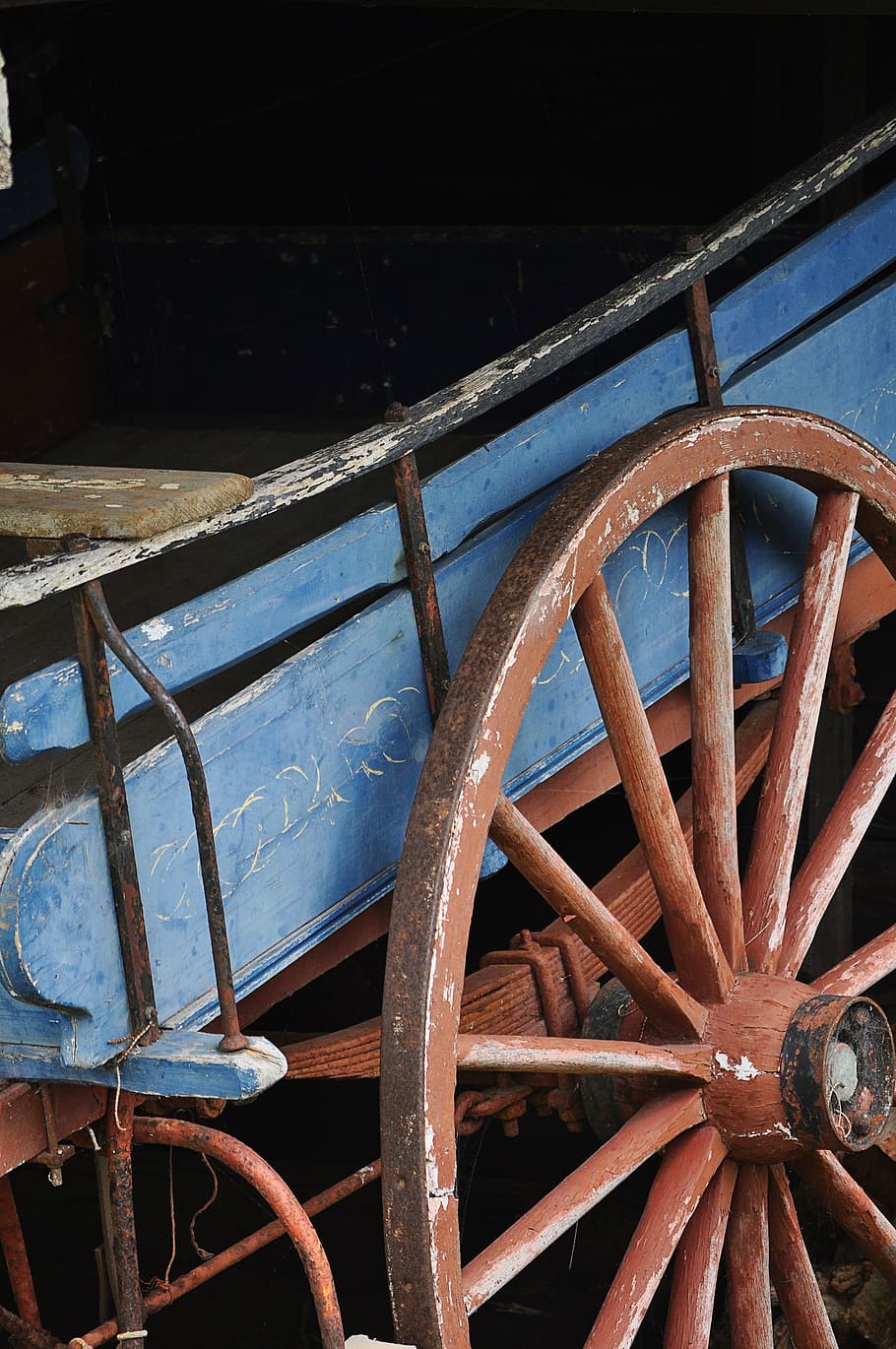 old, rustic, wagon, wheel, spok, spokes, old wagon wheel, cowboy, HD wallpaper