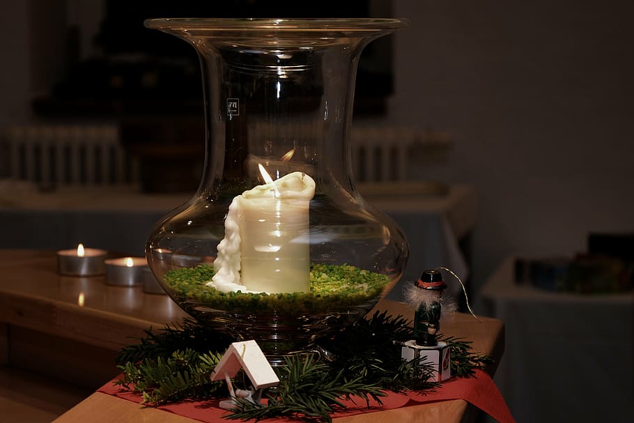 candle, light, flame, dark, advent, atmospheric, food and drink HD wallpaper