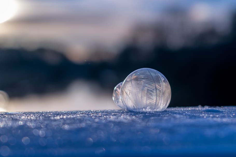 soap bubble, frozen, winter, wintry, frozen bubble, cold, ball HD wallpaper
