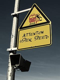 platform, note, shield, sign, warning, security, speakers, announcement HD wallpaper