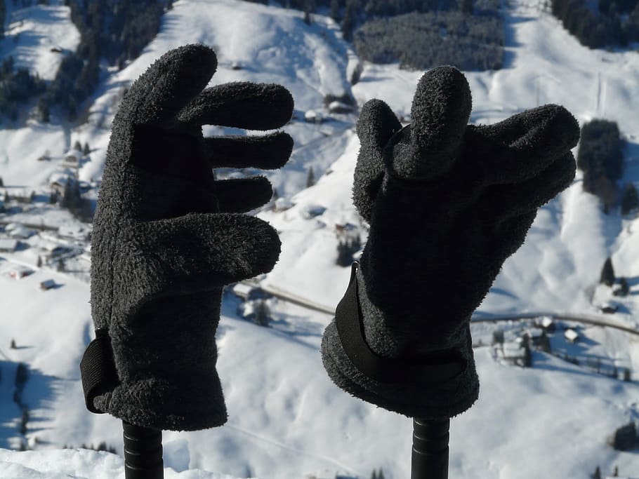 gloves, winter, clothing, cold, hand, protection, fließ, fabric