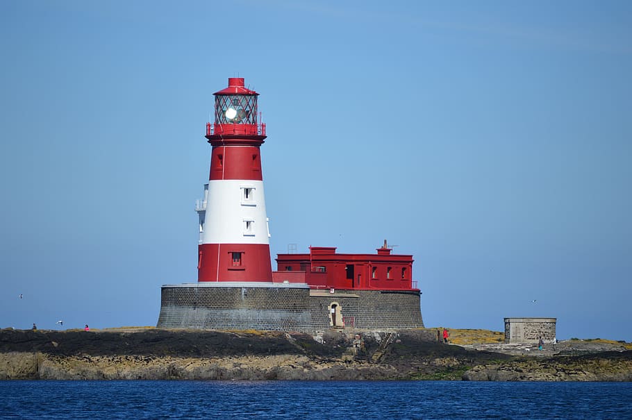 Lighthouse, Sea, Beacon, Coast, Building, nautical, direction HD wallpaper