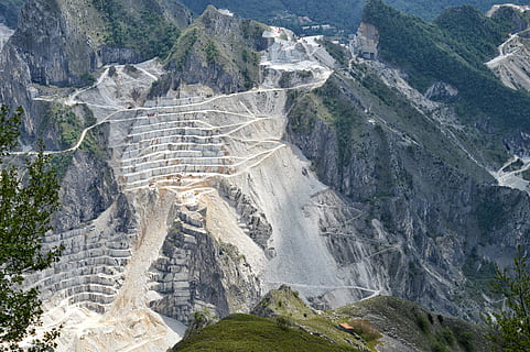 carrara, marble, cave, alps, apuane, tuscany, italy, mountain HD wallpaper