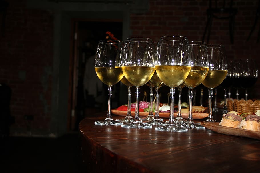 restaurant, café, wine, alcohol, drink, glass, table, food and drink HD wallpaper