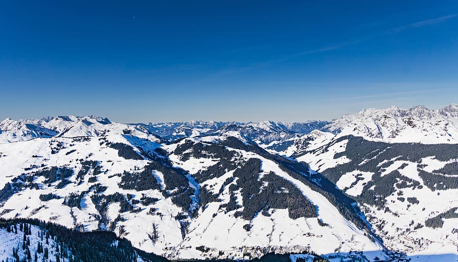 snow, winter, mountain, cold, panoramic image, alpine, landscape HD wallpaper