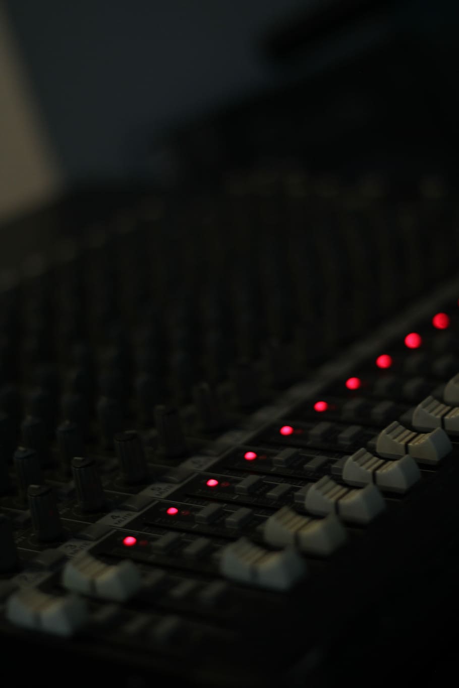 Console, Audio, Mixer, Team, Fader, technology, no people, selective focus, HD wallpaper