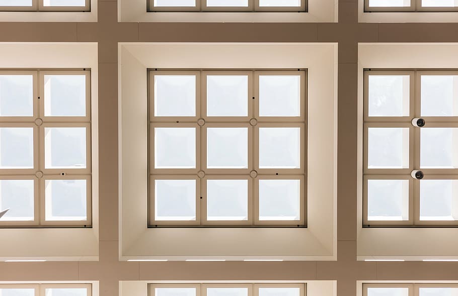 beige wooden sash window, architecture, building, infrastructure HD wallpaper
