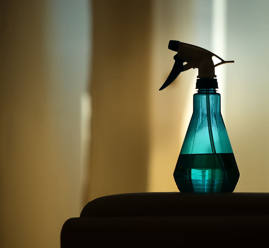 green spray bottle on table, Sprayer, Atomizer, Water, Clean HD wallpaper