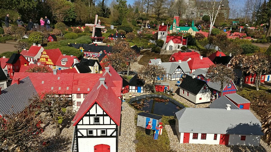 legoland, denmark, summer, architecture, built structure, building exterior HD wallpaper