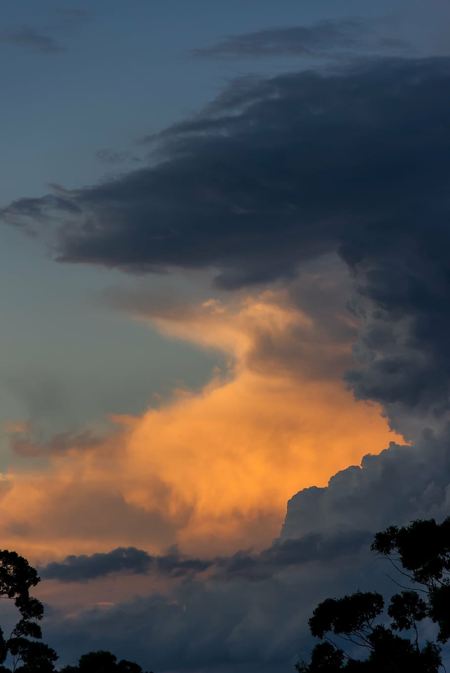 sky, cloud, sunset, grey, golden, australia, cloud - sky, beauty in nature HD wallpaper