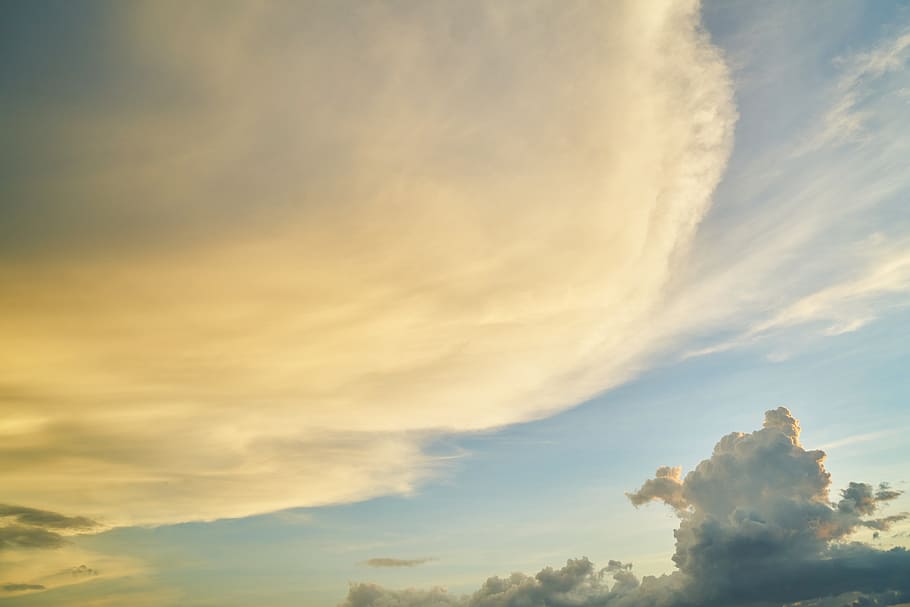 sky, cloud, storm, tropical climate, nature, clouds, landscape HD wallpaper