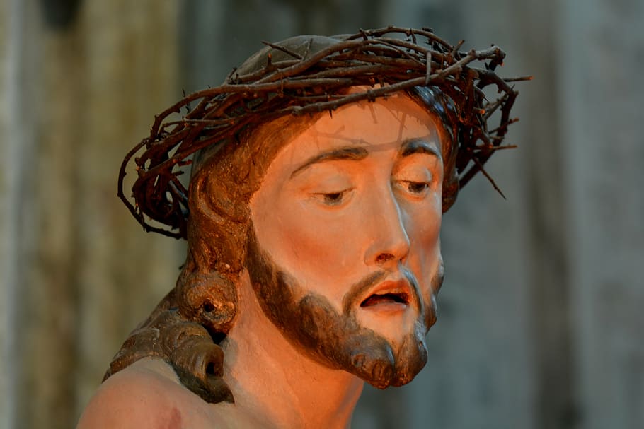 jesus, statue, faith, image, religion, christianity, headshot HD wallpaper