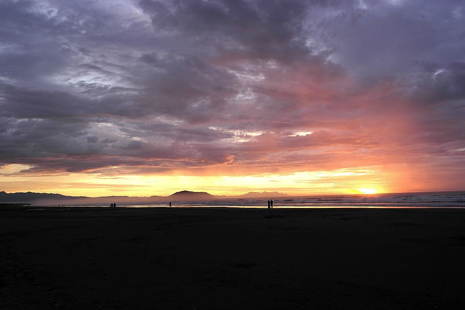 Sun, Clouds, Landscape, Dawn, born sun, tranquility, morning HD wallpaper