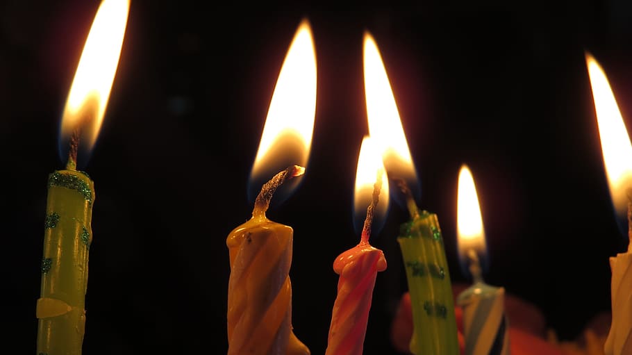 candles, fire, lights, six, background, nice, quiet, flame HD wallpaper