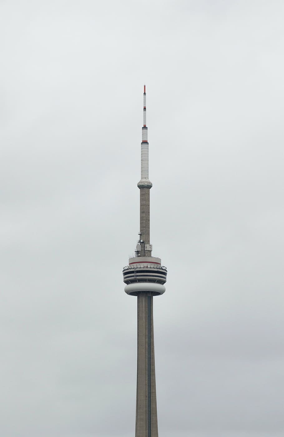 white and gray tower under cloudy sky, toronto, grey, dark HD wallpaper
