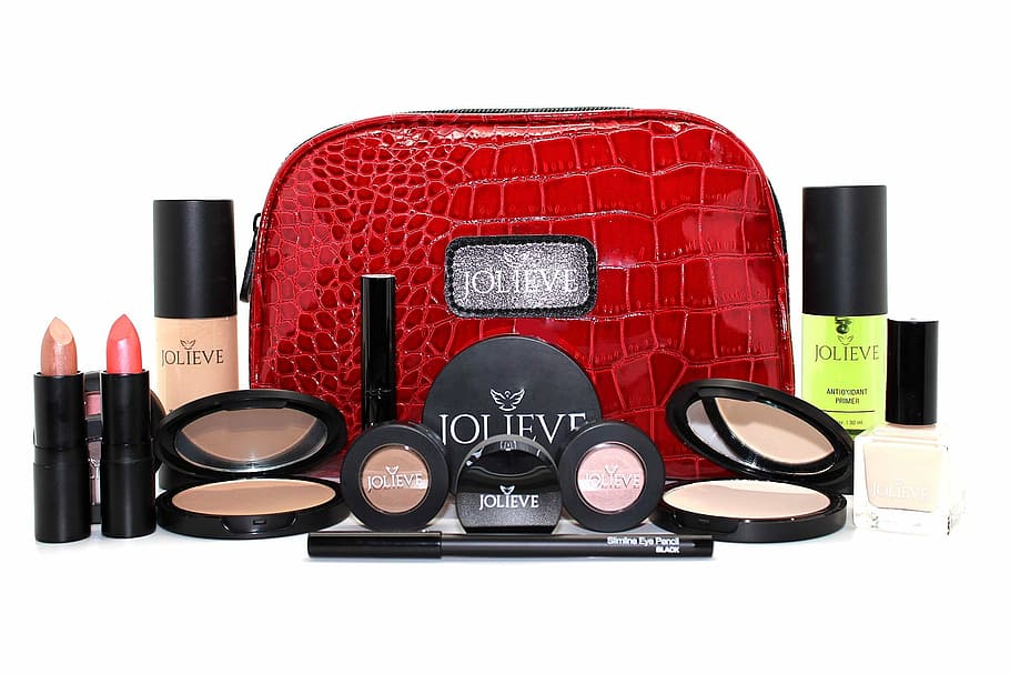 assorted Jolieve cosmetic lot, makeup, cosmetics, lipstick HD wallpaper