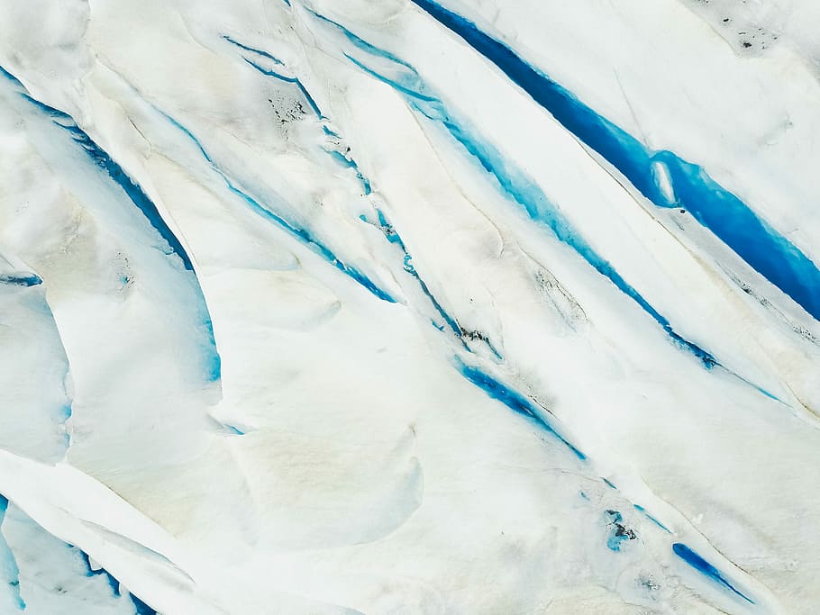 ice covered land area, iceberg, blue, white, winter, snow, outdoor HD wallpaper