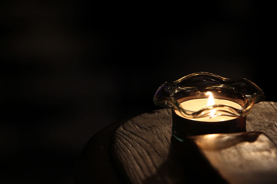 Candle, Lighting, Fire, peace of mind, glass, the ceremony HD wallpaper