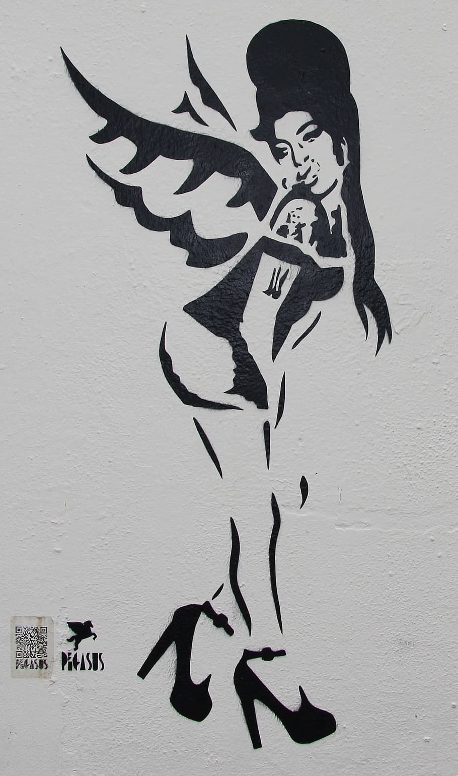 Amy Winehouse, Graffiti, Camden Lock, graphic, graphic art, HD wallpaper